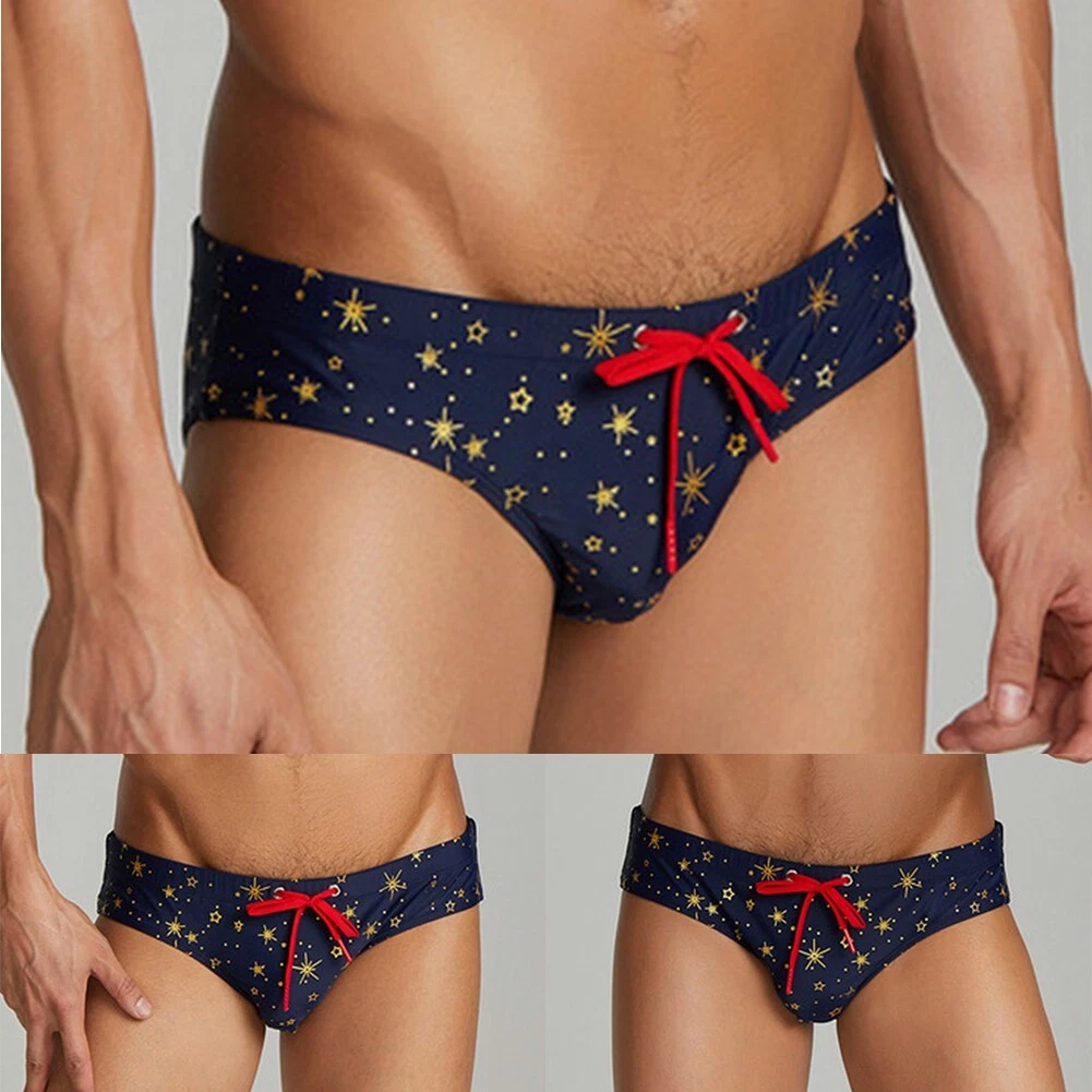 Male Swimwear Mens Leisure High Rise Plus Size Pouch Shorts Sports