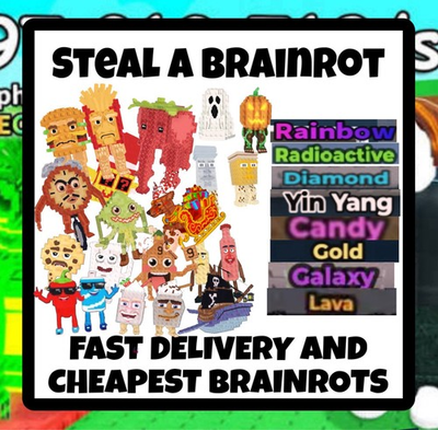 #ad Steal A Brainrot All Cheapest Secrets SAB Mutations Traits Fast Delivery🟢 $29.99