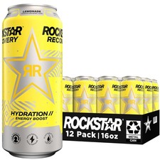 Rockstar Energy Drink With Caffeine Taurine Electrolytes Recovery Lemonade 16 Rockstar Energy Drink With Caffeine Taurine Electrolytes Recovery Lemonade 16