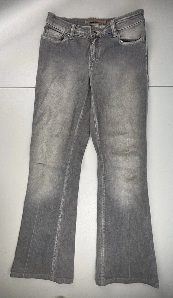 Pantalones de mezclilla FRX Bootcut talla 28 gris elástico corte bota. 28x30 Foto 3 de 4