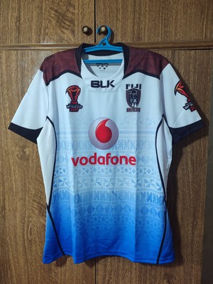 Fiji Bati BLK Rugby League World Cup 2017 Jersey WC Shirt Men Size L Large