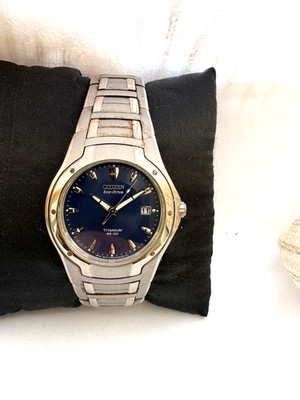 Citizen Eco Drive Herren Titan WR 100 MT Kalender Uhr E111-K002141