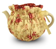 NWT Thistledown Handcrafted Wrap Around Tea Cozy M size 4 Cups Small Roses
