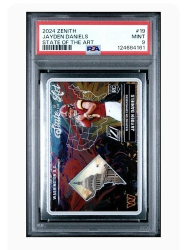 Jayden Daniels 2024 Panini Zenith #19 State of the Art RC Rookie PSA 9
