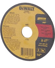 DeWalt Fast Cut-Off Wheel 4.5" x 0.04" x 0.875" Power Tool Accessory New