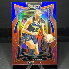 2025 Panini Select WNBA #64 Aliyah Boston Red and Blue Prizms #/399