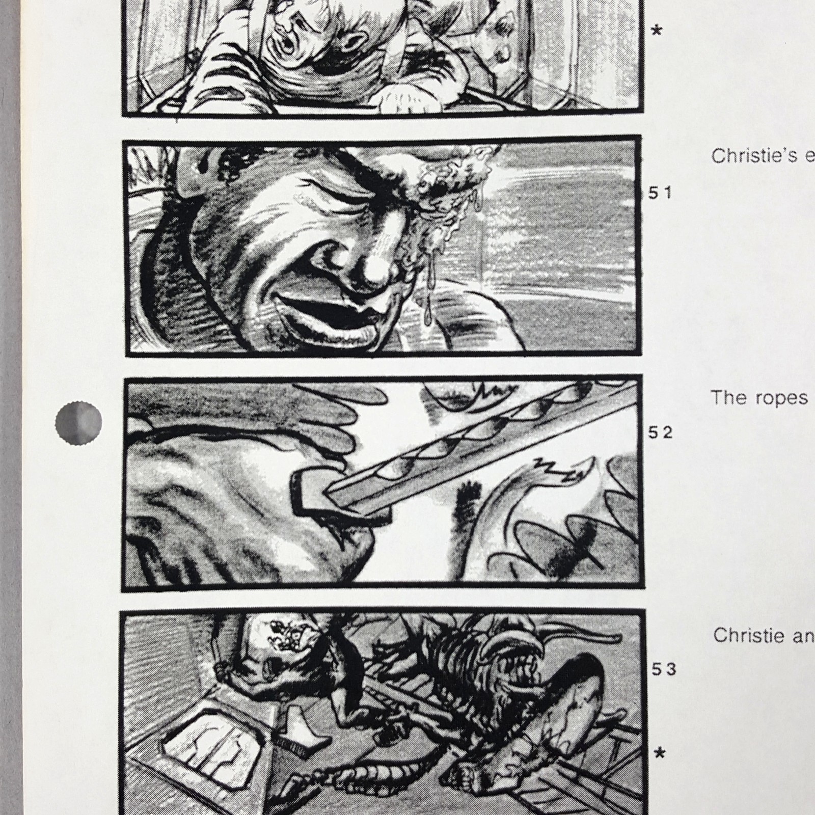 Image 6 of Alien: Resurrection - Production Used Storyboard, Crew Climbs Ladder 152-70 COA