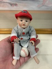 Baseball Michael Mini Doll Porcelain Picture Perfect Babies Collection