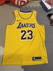 Nike LeBron James Icon Edition Swingman Men's Jersey (LA Lakers), Amarillo/Field — photo 1