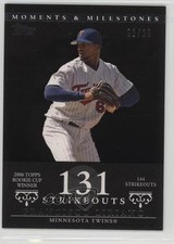 2007 Topps Moments & Milestones Black 2/29 Francisco Liriano #66 1u0