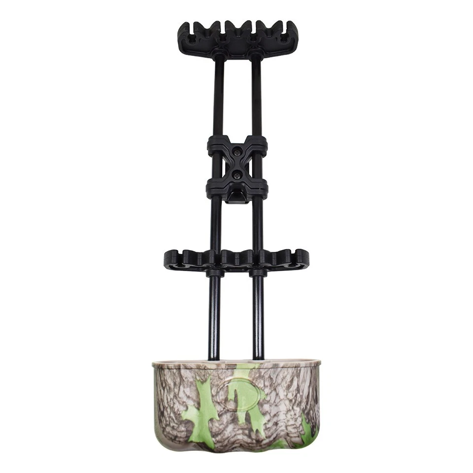 Black / Camo Camouflage 4-Arrow Quick Release Quiver Archery Compound Bow 75 50 - Image 3 of 4