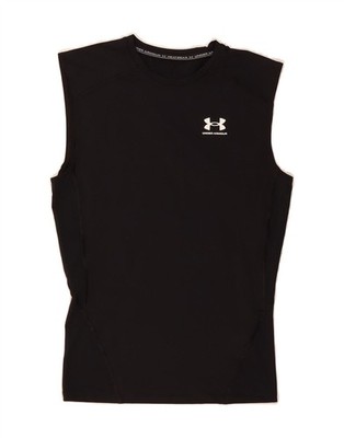 UNDER ARMOUR Womens Heat Gear Vest Top UK 14 Large Black Polyester DX11