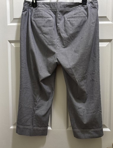 Talbots Damen Chelsea gestreift gerades Bein kurze Hose Größe 16W - Bild 6 von 9