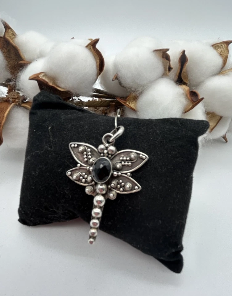"Colgante, dije, libélula, joyería de plata de ley 2"" vintage" Foto 3 de 4