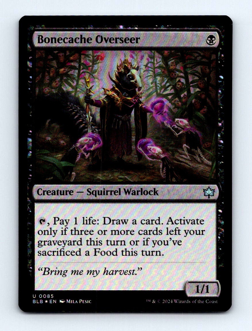 #85 2024 Bloomburrow Bonecache Overseer Uncommon FOIL