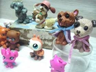 Vtg Barbie MY Scene Doll PETS Lot LPS Critters Masquerade DOGS w/ Capes 2005
