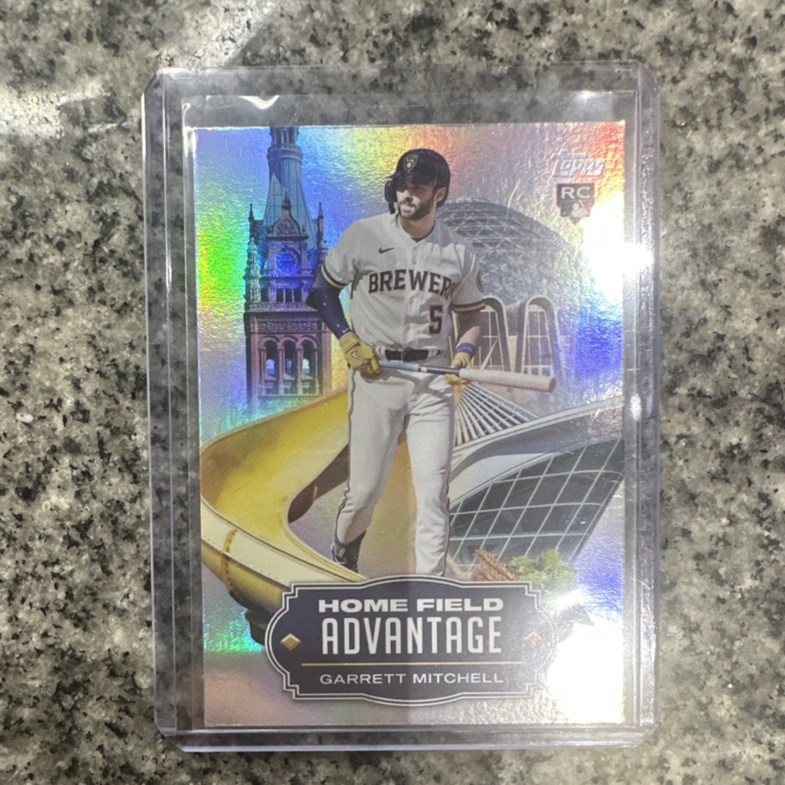 2023 Topps Update Series Home Field Advantage Garrett Mitchell Brewers RC HA-24