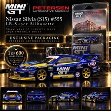 Petersen Museum Exclusive Mini GT Nissan SILVIA (S15) LB-Super Silhouette 1/64
