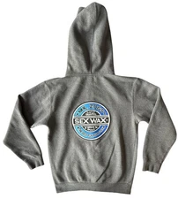 Mr. Zogs Sex Wax Full Zip-Up Hoodie Small Unisex Surf Beach