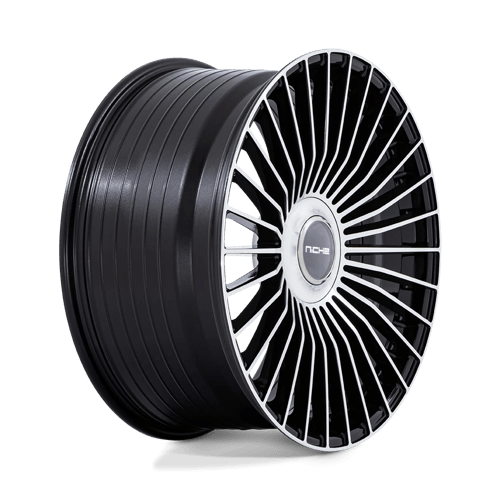 21x9 Niche NC282 Serene Gloss Black W/ Machined Face Wheel 5x112/5x120 (20mm) - Bild 3 von 7