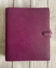 Filofax A5 Finsbury Leather Organizer Raspberry Leather