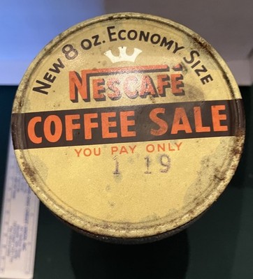 Vintage Nescafé Coffee Glass Jar
