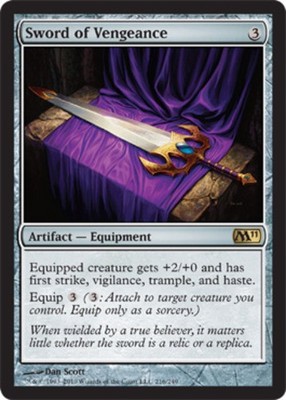 MTG - Sword of Vengeance - Magic 2011 - MP, English Magic FLAT RATE SHIP