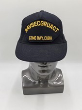 VTG Eagle Crest Guantánamo Bay Hat NAVSECGRUACT USA Made In USA New Old Stock