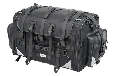 [Tanax] Tanax Motofizz Motorcycle Bag Seat Bag Camping Seat Bag XL Black 60-77L