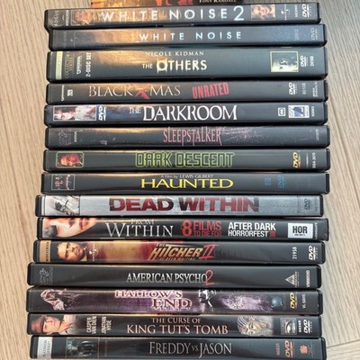 Mixed Horror Thriller DVD Lot 15 Movies Black American Psycho 2 Freddy vs Jason