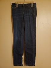 Wonder Nation Jeans Girl's 12 Slim Straight Adjustable Waist Denim Blue