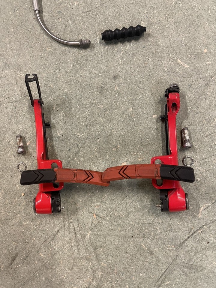 Étrier De Frein VTT Shimano DX BR-M600 Rouge - V-Brake Années 90 - Occasion