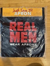 Real Men Wear Aprons, Manly Apron, Funny BBQ Apron for Men, Cooking, Chef