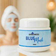 Blue Soothing Facial Mask Professional Spa Treatment for Sensitive Skin