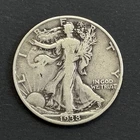 Walking Liberty Half Dollar 1938 - D *Key Date* 90% Silver US Coin