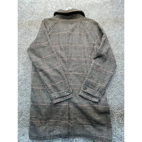 Goodfellow & Co Car Coat Mens M Brown Plaid NEW Glen Check Button Up image 2