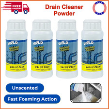 Wild Tornado Pipe Dredge, Powerful Sink Drain Cleaner Powder,Fast Foaming Drain