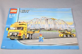 Lego City 7900 Truck with Bridge Heavy Loader + Minifigure - Incomplete + OBA