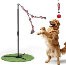 Outdoor Tug of War Dog Toy Tether Interactive Dog Tug Toy Backyard Heavy-Dut...