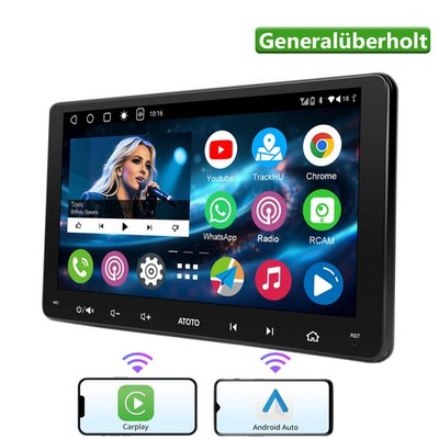 ATOTO A6PF 9'' 2DIN Car Audio Wireless CarPlay&Android Auto Dual Bluetooth 36BEQ