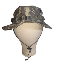US Military ACU Digital Camo Boonie Hat Sun Cap Size 7 R&B Inc Made in USA