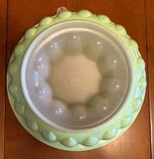 3pc Classic VTG Tupperware Jello Ice JEL RING Mold Green 1201-1203 Meat Salad