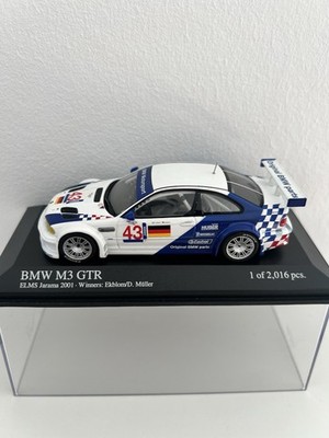 BMW M3 GTR ELMS Jarama 2001 Ekblom Müller 1:43 Minichamps