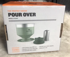 Stanley Classic Series Perfect Brew Pour Over Coffee Maker 1-6 Cups /Green ~ NEW