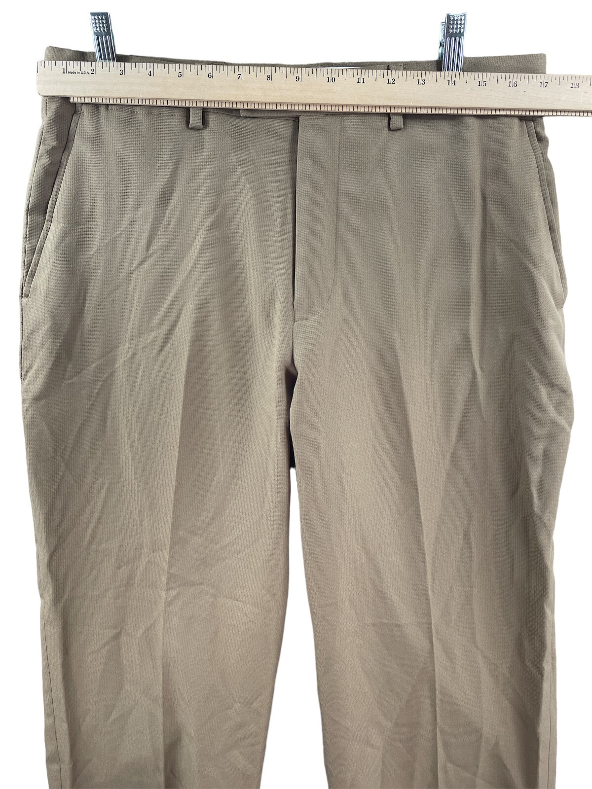 Louis Raphael Pants Louis Raphael Pants Mens 34x30 Khaki Tan Tailored Straight Dress ...