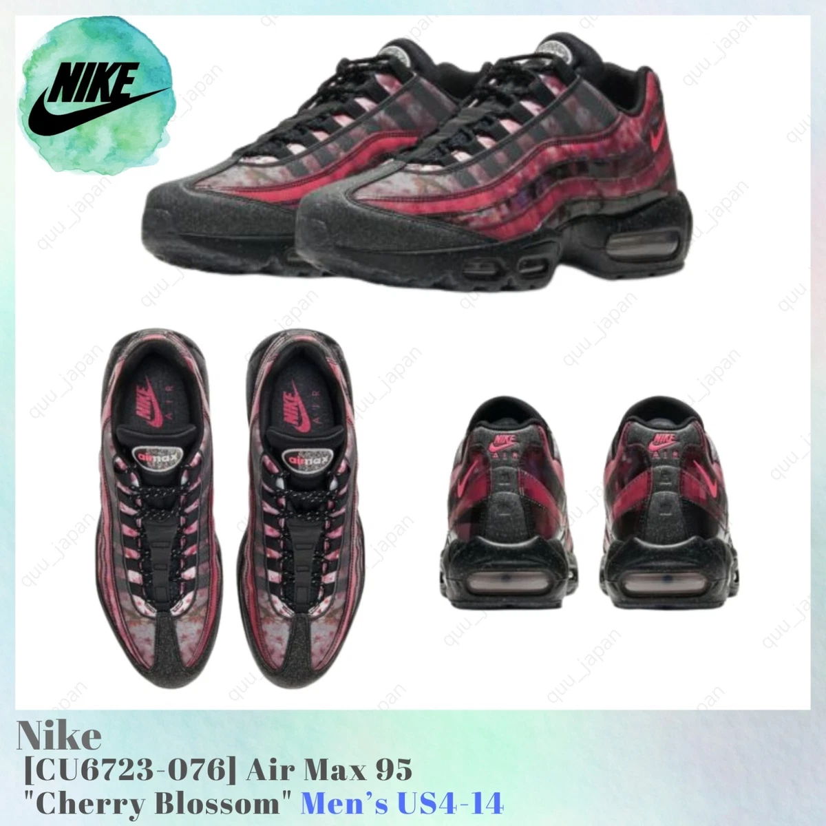 Nike Air Max 95 Cherry Blossom CU6723-076 Men's US4-14 NEW | eBay