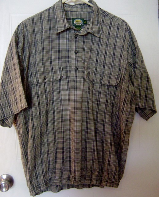 Download Cabela's Mens Polo Shirt XL Striped Button Front Ribbed ...