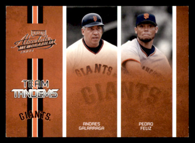 2005 Playoff Absolute Memorabilia A Galarraga/P Feliz Team Tandems #TT-88