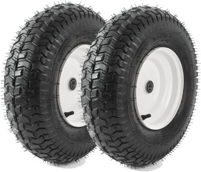 2-Pack Tubeless Tires on Rim Lawn Mower Garden