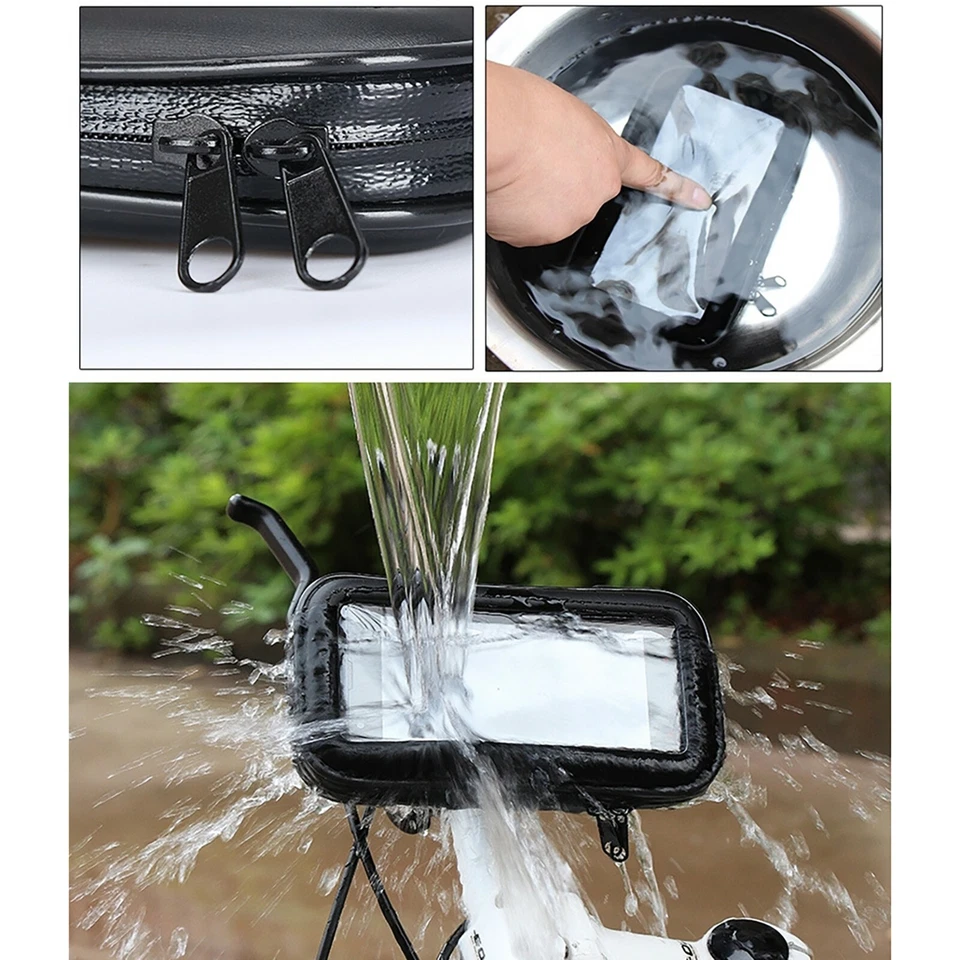 Universal Bicycle Bike Phone Holder Waterproof Motorcycle Handlebar Mount Holder - image 4 of 4